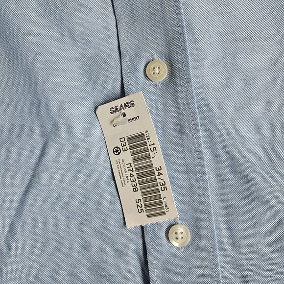 Vintage New with Tag David Taylor Collection men’s button-up shirt Size 15.5 - Picture 4 of 8